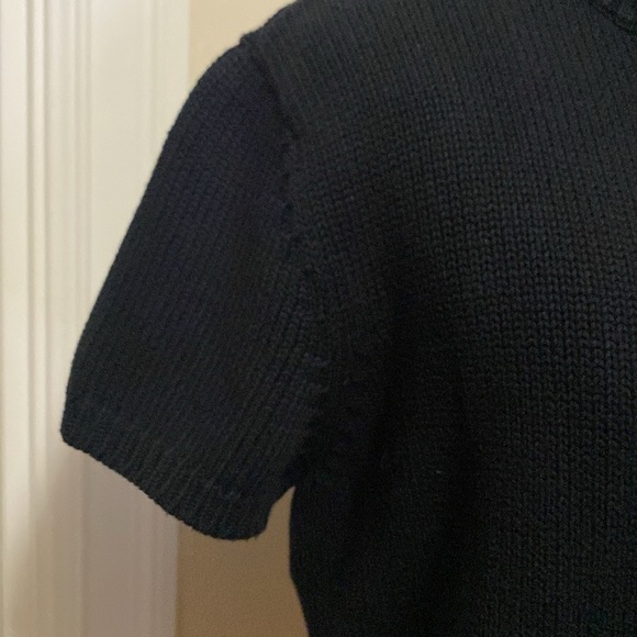 Ralph Lauren Toggle Button Knit Sweater Pullover Womens M Black Preppy old money - Picture 5 of 11
